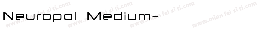 Neuropol  Medium字体转换